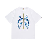 Cross-border wholesale summer classic ape camo lightning print cotton short sleeve t-shirt