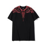 Marcelo classic phantom wings t-shirt - colorful feather lightning blade design - perfect for couples (mb short sleeve)