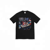 Wholesale export sup streetwear letter print 100% cotton t-shirt - relaxed fit, crew neck, short sleeve