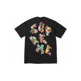 Wholesale export sup streetwear letter print 100% cotton t-shirt - relaxed fit, crew neck, short sleeve