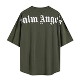 Cross-border wholesale high version pa angel big logo letter foam short-sleeved couple outfit trendy