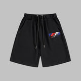Factory direct trapstar rainbow letter gradient towel embroidery short sleeve t-shirt & fog high street shorts set
