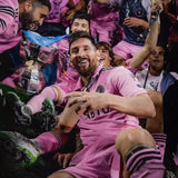 Japanese style maheymi international co-branded messi camouflage embroidered armband couple short-sleeved t-shirt football uniform+
