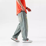 Unisex Jeans Loose Straight Jeans