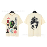 American classic series high street gall retro basic letter d print short sleeve t-shirt