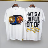 Cough syrup short-sleeved high-quality pure cotton round neck t-shirt fashionprinting breathable short-sleeved summer