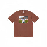 Wholesale export sup streetwear letter print 100% cotton t-shirt - relaxed fit, crew neck, short sleeve