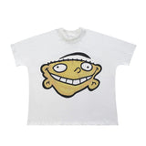 Wholesale billin hip-hop high street cartoon graphic dropped shoulder couple's short sleeve t-shirt