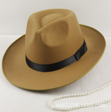 Walter White Hats Xu Wenqiang Jackson Wide Brim Top Hat Stage British Hat Jazz Wool Felt Hats
