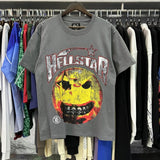 Hs-f summer collection: fog high street washed & distressed heavyweight crew neck graphic tee - couple's style