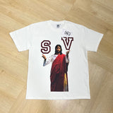 American saint t-shirt summer high street hip hop letterprinting short-sleeved t-shirt