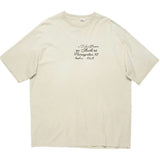 Ac letter print high street washed distressed vintage oversized short sleeve couple t-shirt
