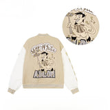 Unisex Baseball Jersey Spring and Autumn Vintage Loose Jacket