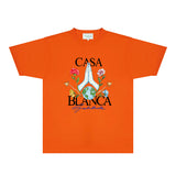 Casablanca T Shirts Fashion Print Street
