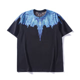 Marcelo classic phantom wings t-shirt - colorful feather lightning blade design - perfect for couples (mb short sleeve)
