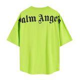Cross-border wholesale high version pa angel big logo letter foam short-sleeved couple outfit trendy