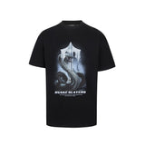 [heavy weight double yarn] trapstar stitching tiger head embroider gradient letter short-sleeved t-shirt