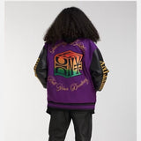 Unisex Baseball Jersey PU Leather Casual Jacket