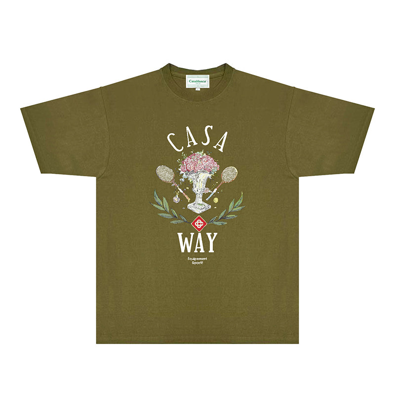 Casablanca T Shirts Fashion Print Street