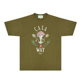 Casablanca T Shirts Fashion Print Street