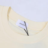 Rhude T Shirts Sunset Beach Pattern Printed Cotton Casual Short Sleeves Men and Women