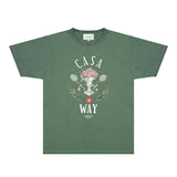 Casablanca T Shirts Fashion Print Street