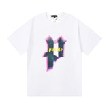 Purple br@nd comfy basics letter logo printing short-sleeved fog american street t-shirt