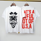 Cough syrup short-sleeved high-quality pure cotton round neck t-shirt fashionprinting breathable short-sleeved summer