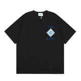 casa casablanca short-sleeved fantasy door letter logo printingstylish round neck short-sleeved t-shirt