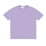 Am short-sleeve macaron color heart embroidery pure cotton loose summer fashion t-shirt crew neck top