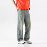 Unisex Jeans Loose Straight Jeans