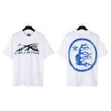 pa long sleeve t-shirt palm tree back letter big logo bat sleeve os dropped shoulders