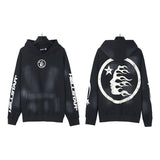 pa long sleeve t-shirt palm tree back letter big logo bat sleeve os dropped shoulders