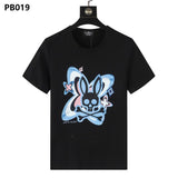 Psy wholesale american cho bunt-shirt colorful skull rabbit gradient letterprintingcouple short