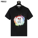 Psy wholesale american cho bunt-shirt colorful skull rabbit gradient letterprintingcouple short