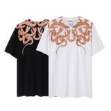 Correct version mb short-sleeved couple outfit colorful wings feather t-shirt marcelo european and american classic