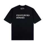 Erd rich second generation loose version american trend quiet eye printing round neck short sleeve t-shirt couple outfit