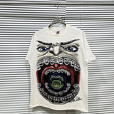 American asaali retro celebrity portrait print short sleeve men's 100% cotton t-shirt
