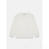 Fog Essentials Long Sleeve T-Shirt Unisex Flocking Logo Loose Sweater