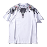 Marcelo classic phantom wings t-shirt - colorful feather lightning blade design - perfect for couples (mb short sleeve)