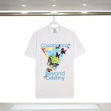 Foreign trade summer casa blanca letter print casual loose fit short sleeve t-shirt