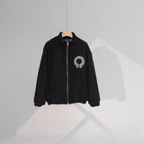 CHH Chrome Heart Coat CH Croix Lamb wool jacket Baseball jacket jacket
