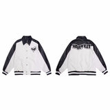 Unisex Baseball Jersey PU Leather Jacket