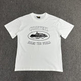 Wholesale foreign trade alcatraz basic series short-sleeve corteiz phantom letter logo print t-shirt