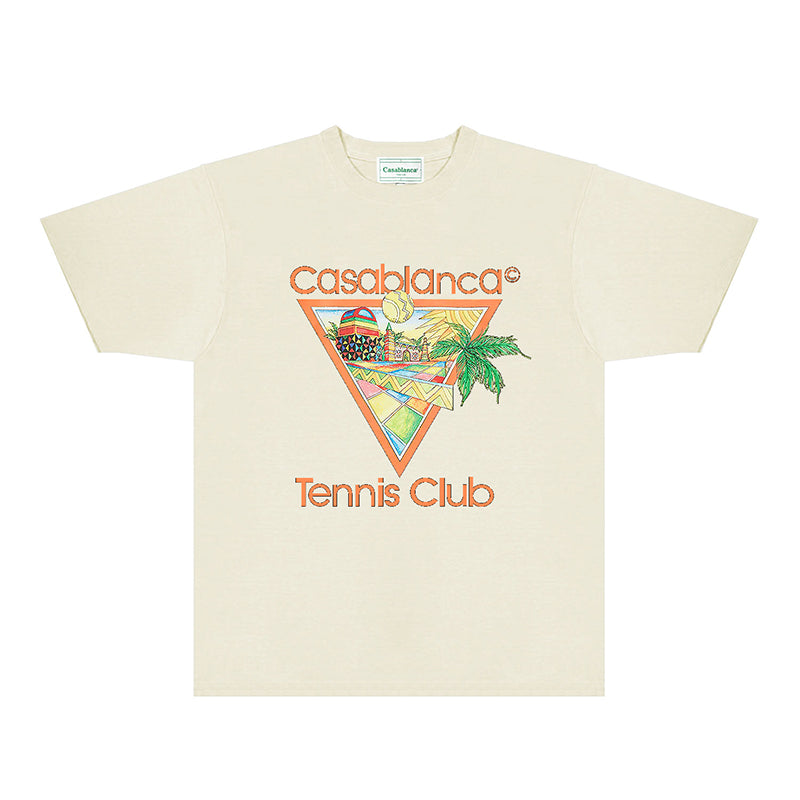 Casablanca T Shirts Fashion Print Street