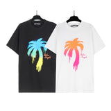 Cross-border foreign trade wholesale pa severed bear short-sleeved ins palm tree large logo back letter bat