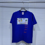 American asaali retro celebrity portrait print short sleeve men's 100% cotton t-shirt