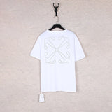 Correct version offow rainbow gradient arrow twill cashew flower graffiti short-sleeved t-shirt