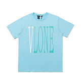 Wang yibo lne short-sleeved big v reflective hot diamond devil angel couple outfit loose