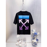Spring/summer ow splatter graffiti arrow graphic crewneck short sleeve tee